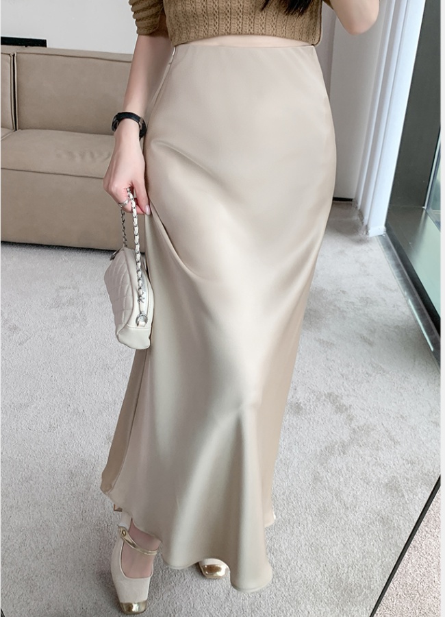 Mermaid A-line long skirt temperament skirt for women