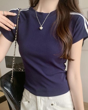 Short sleeve Korean style T-shirt mixed colors all-match tops