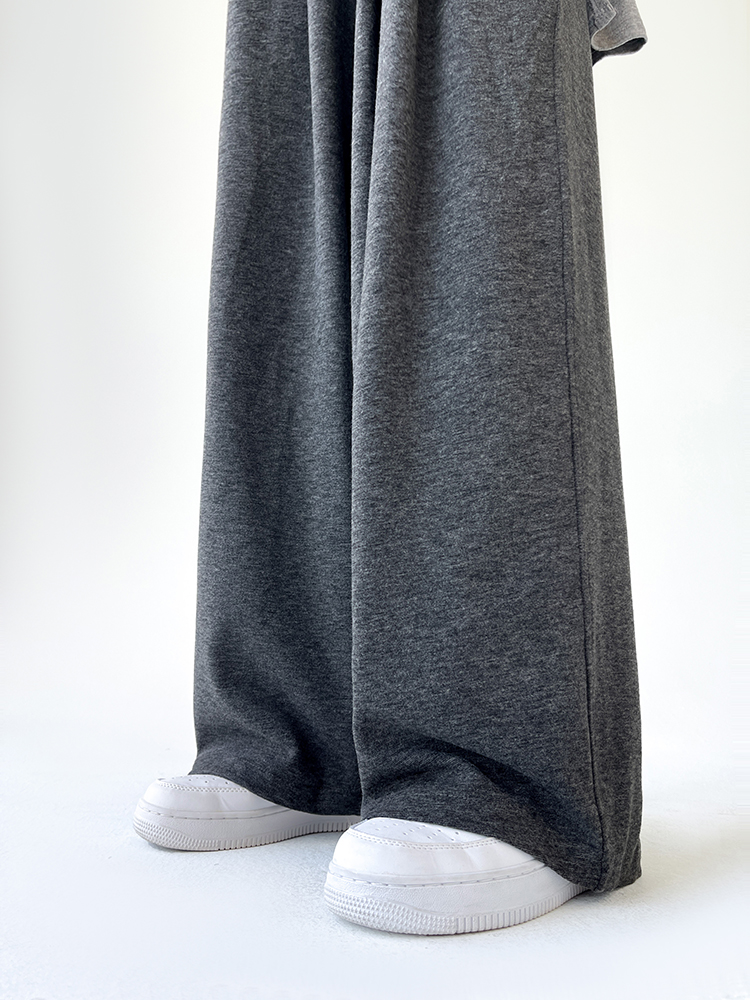 Loose lazy casual pants high waist drape wide leg pants