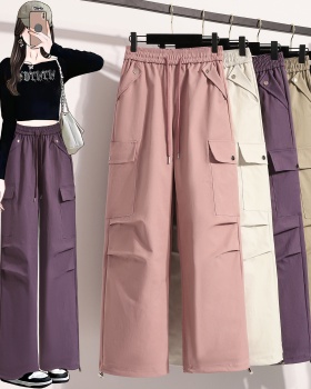 High waist spicegirl autumn straight pants work pants for women