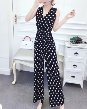 V-neck slim long pants temperament fashion jumpsuit