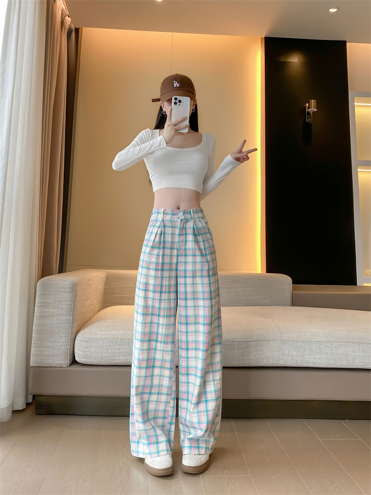 Stereoscopic wide leg retro Casual slim loose summer casual pants