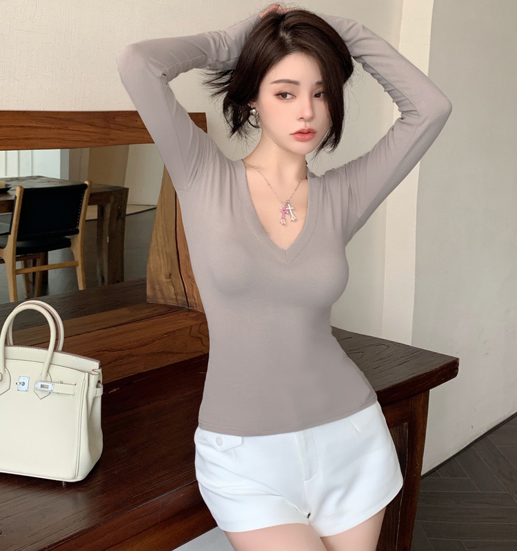 Temperament T-shirt bottoming shirt for women