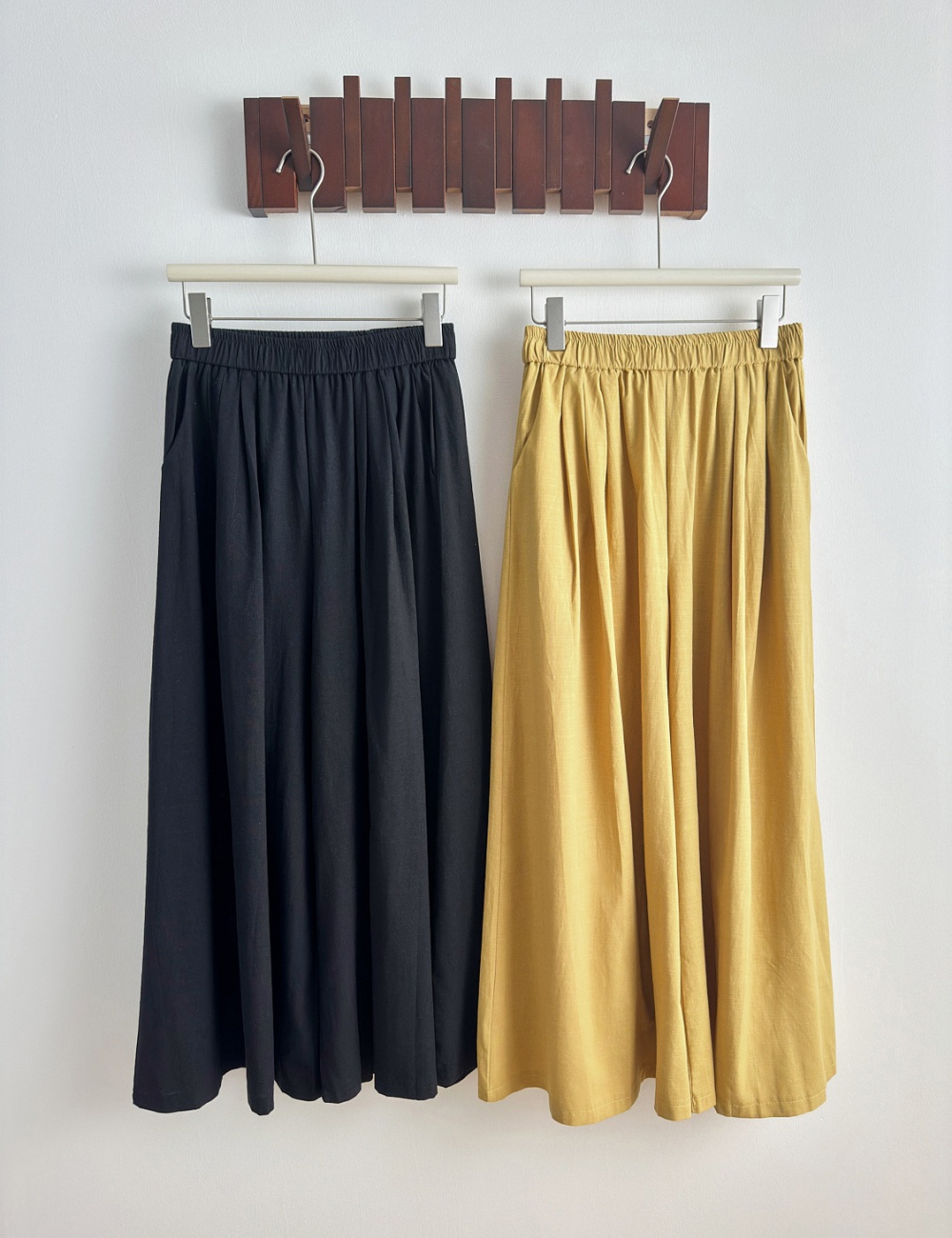 Pure long Western style skirt natural Casual culottes