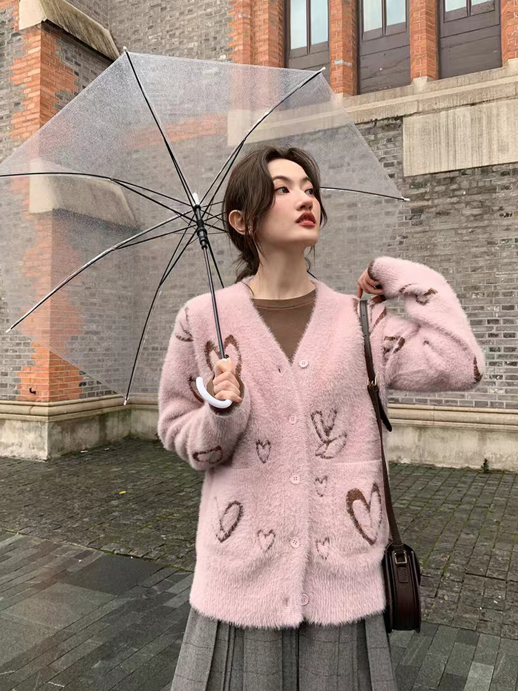 Tender knitted retro coat niche Japanese style cardigan