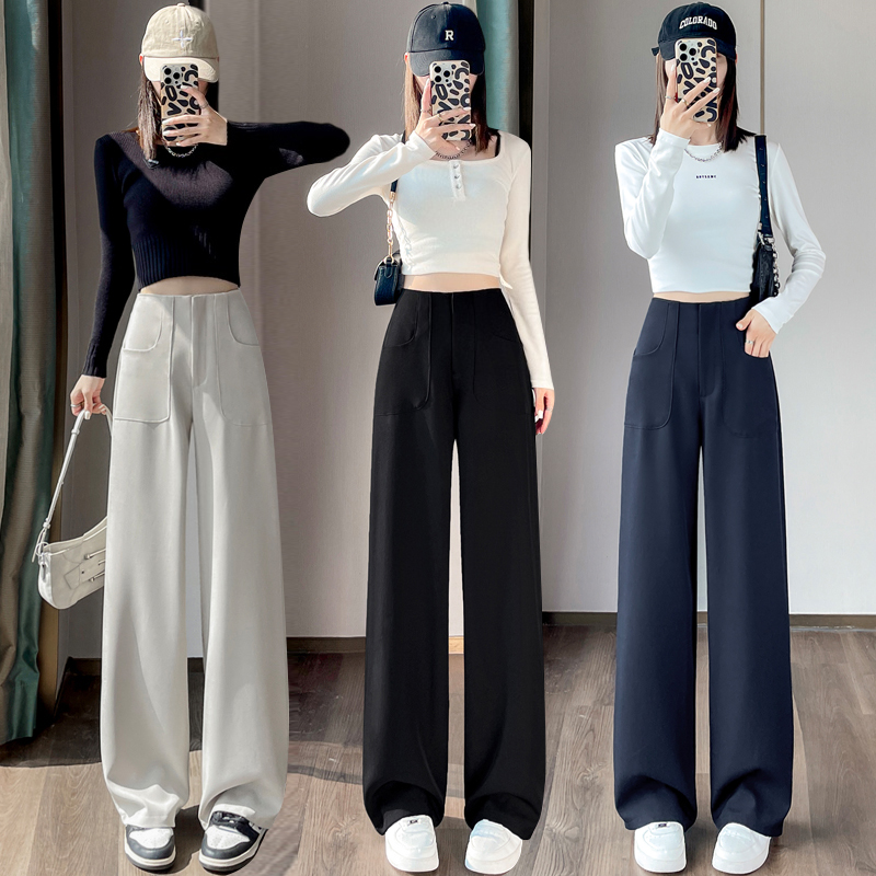 Slim autumn pants mopping drape casual pants for women