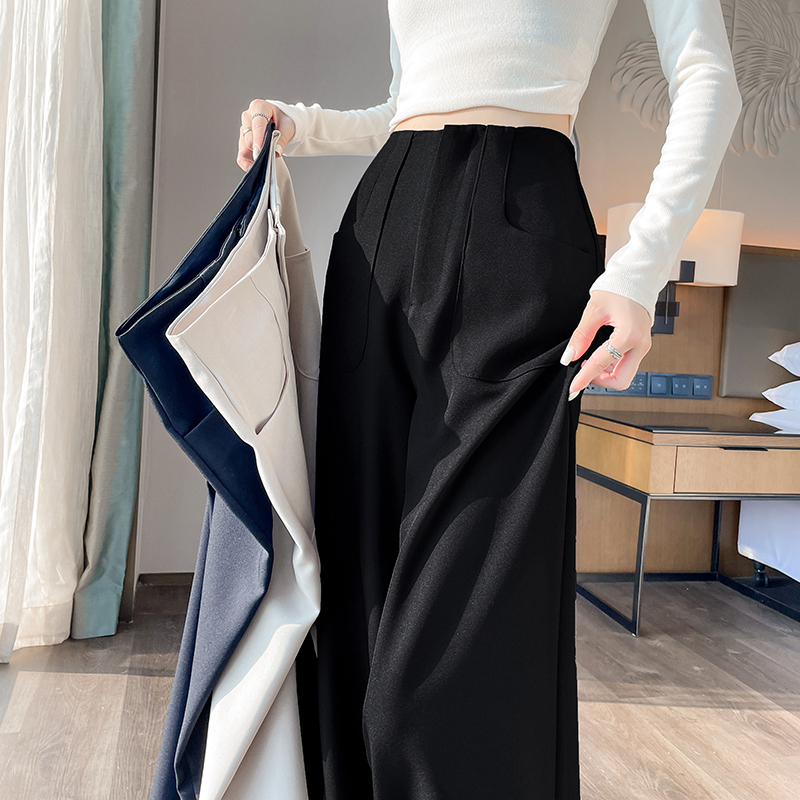 Slim autumn pants mopping drape casual pants for women