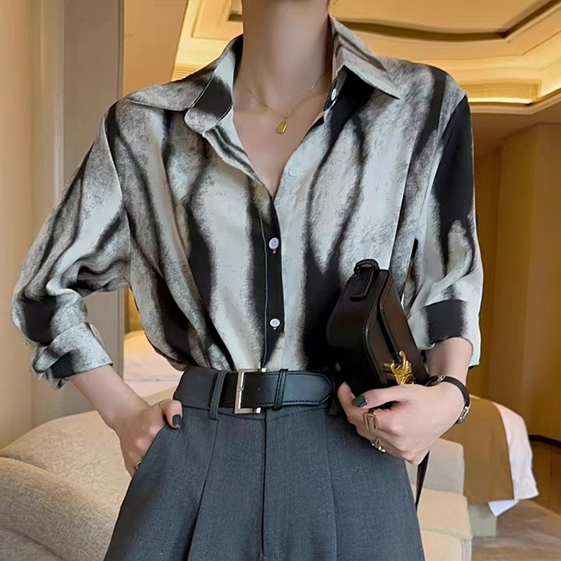 Long sleeve fashion shirt autumn tops for women