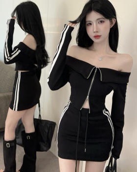 Sports short skirt tops 2pcs set for women