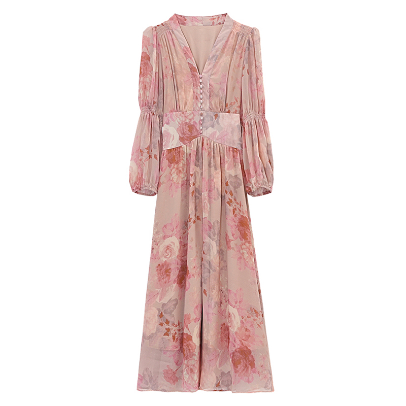 Tender Casual slim floral elegant dress for women