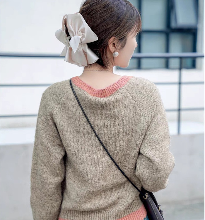 Autumn and winter sweater Pseudo-two tops