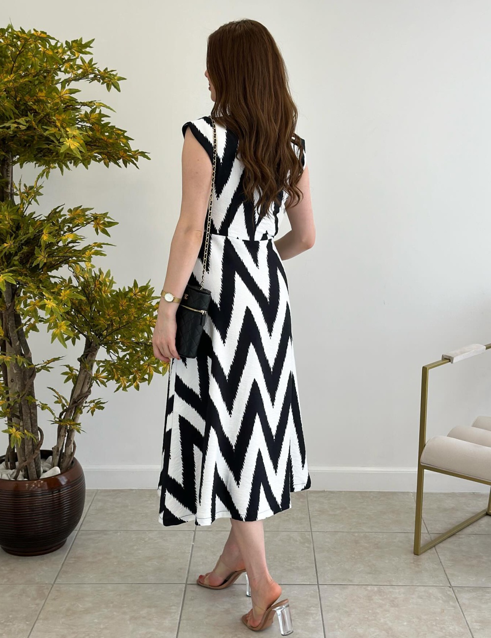 Casual V-neck sleeveless cardigan half cool long dress