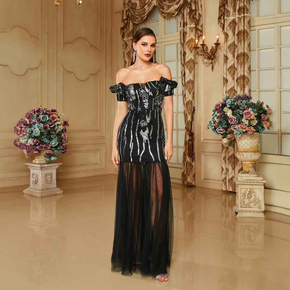 Sexy European style evening dress mermaid long dress