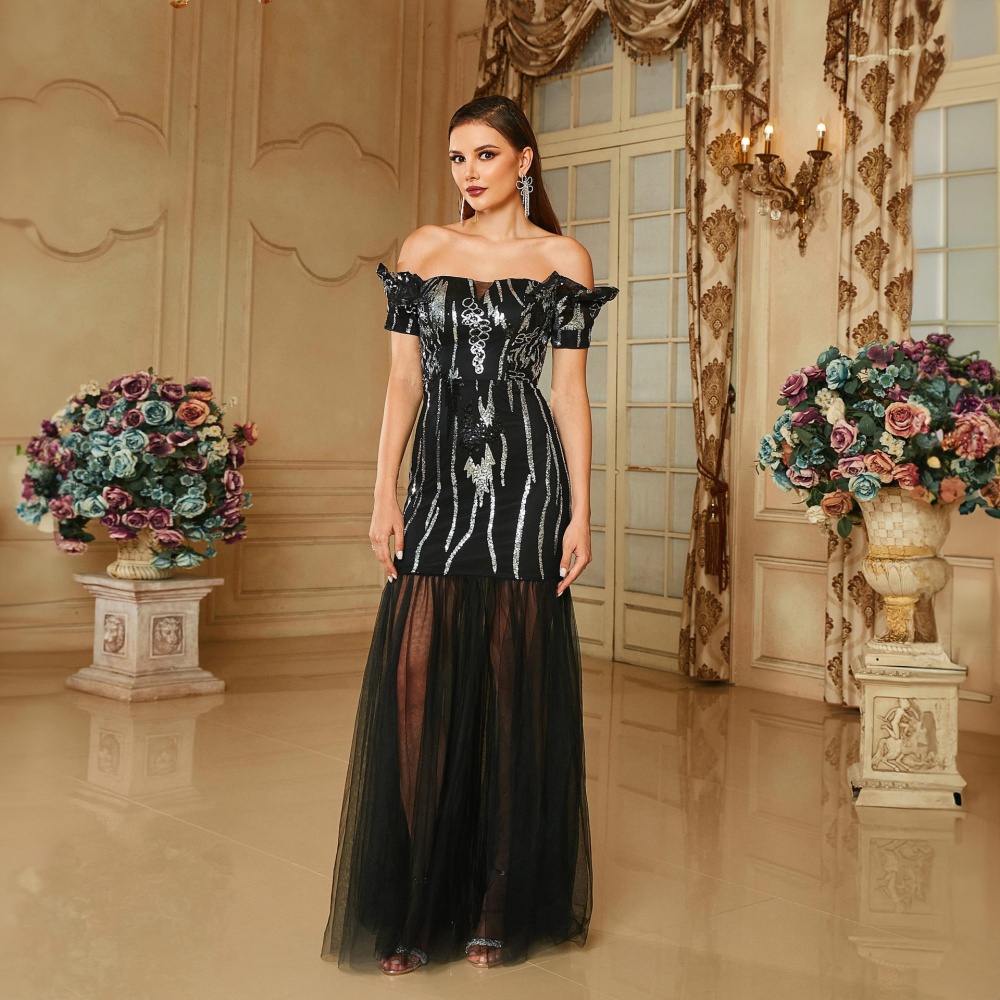 Sexy European style evening dress mermaid long dress