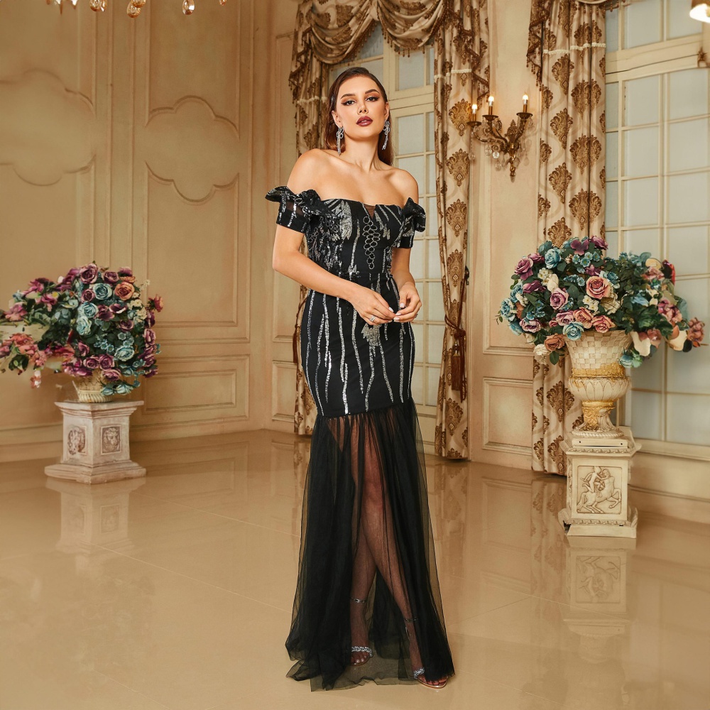 Sexy European style evening dress mermaid long dress