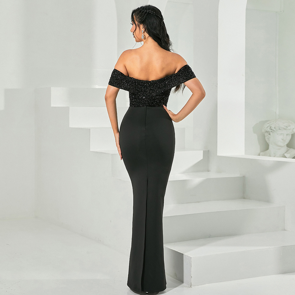 Temperament banquet evening dress long dress