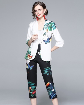 Temperament business suit autumn pants 2pcs set for women