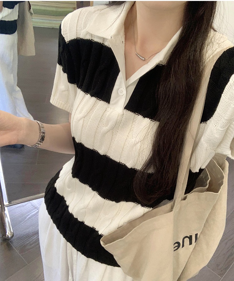 Short thin sweater high quality summer shirts for women