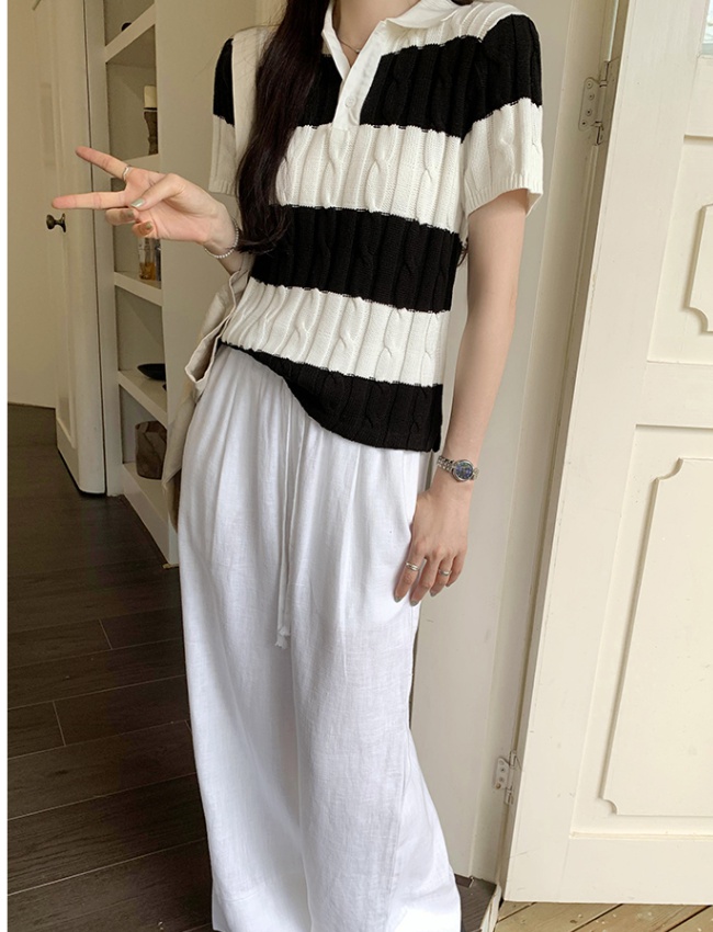 Short thin sweater high quality summer shirts for women