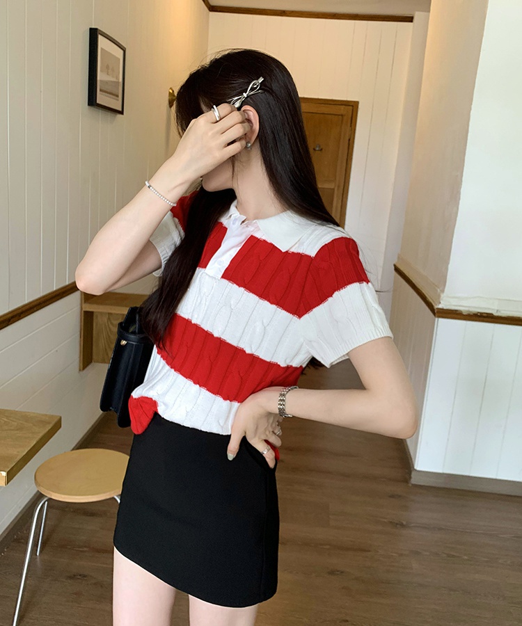 Short thin sweater high quality summer shirts for women