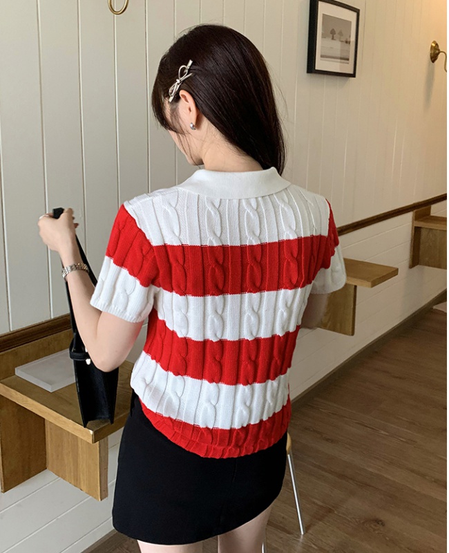 Short thin sweater high quality summer shirts for women