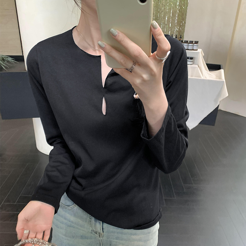 Long sleeve Casual bottoming shirt fashion tops