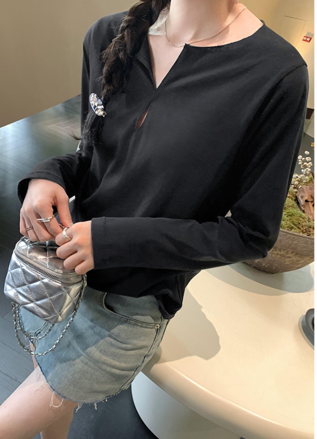 Long sleeve Casual bottoming shirt fashion tops