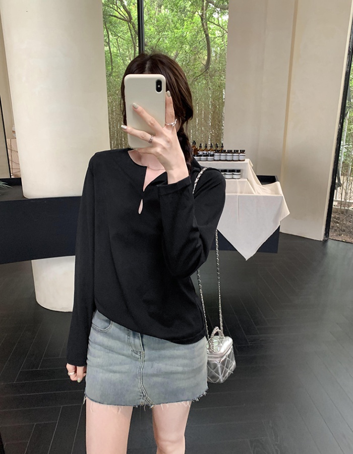 Long sleeve Casual bottoming shirt fashion tops