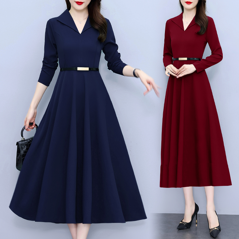 Summer show young dress simple temperament long dress for women