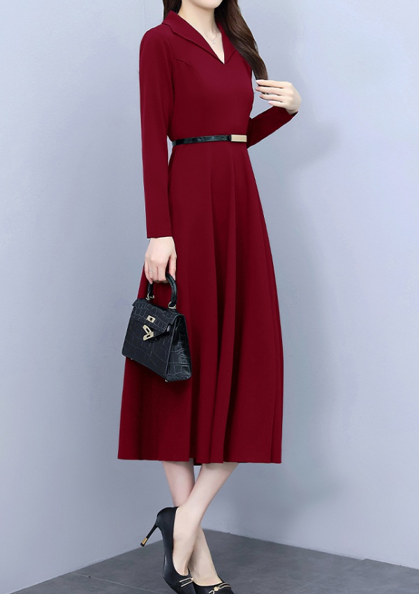 Summer show young dress simple temperament long dress for women