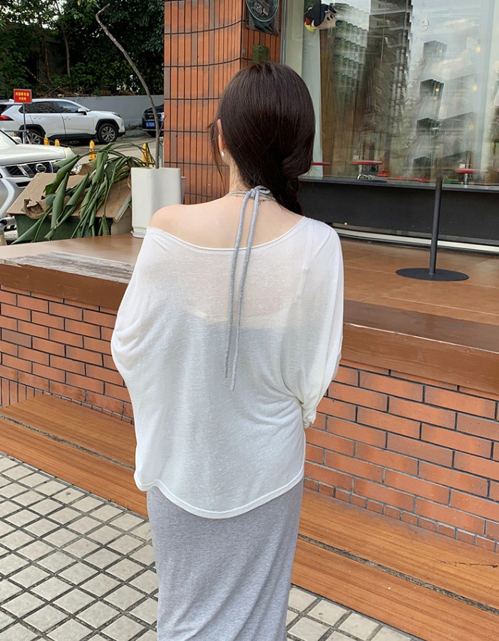 Korean style loose tops lazy enticement smock