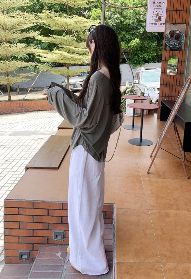 Korean style loose tops lazy enticement smock