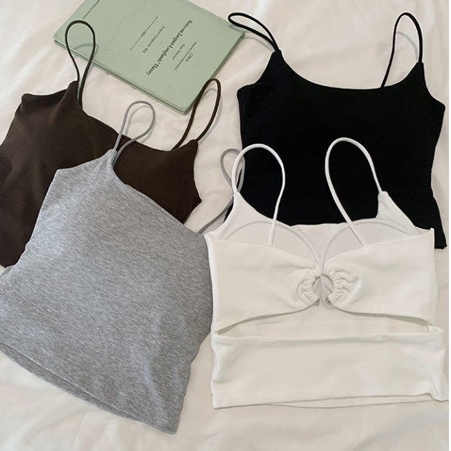 Unique refinement with chest pad halter tops for women