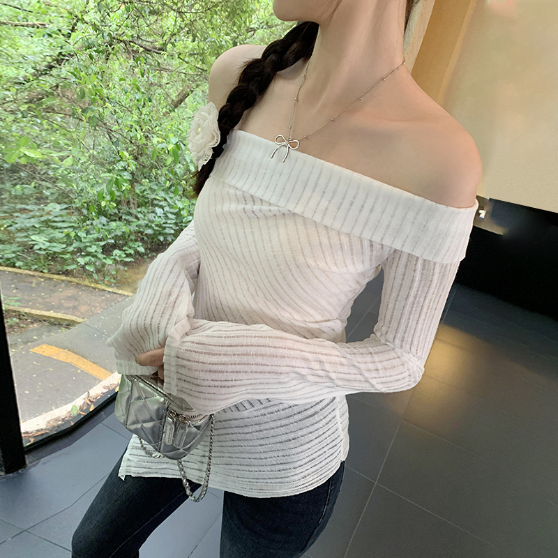 Small chiffon irregular T-shirt sunscreen summer tops