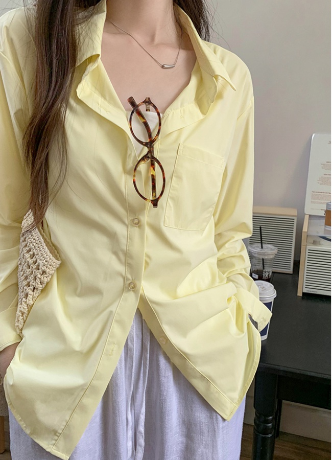 Summer France style commuting chiffon shirt for women