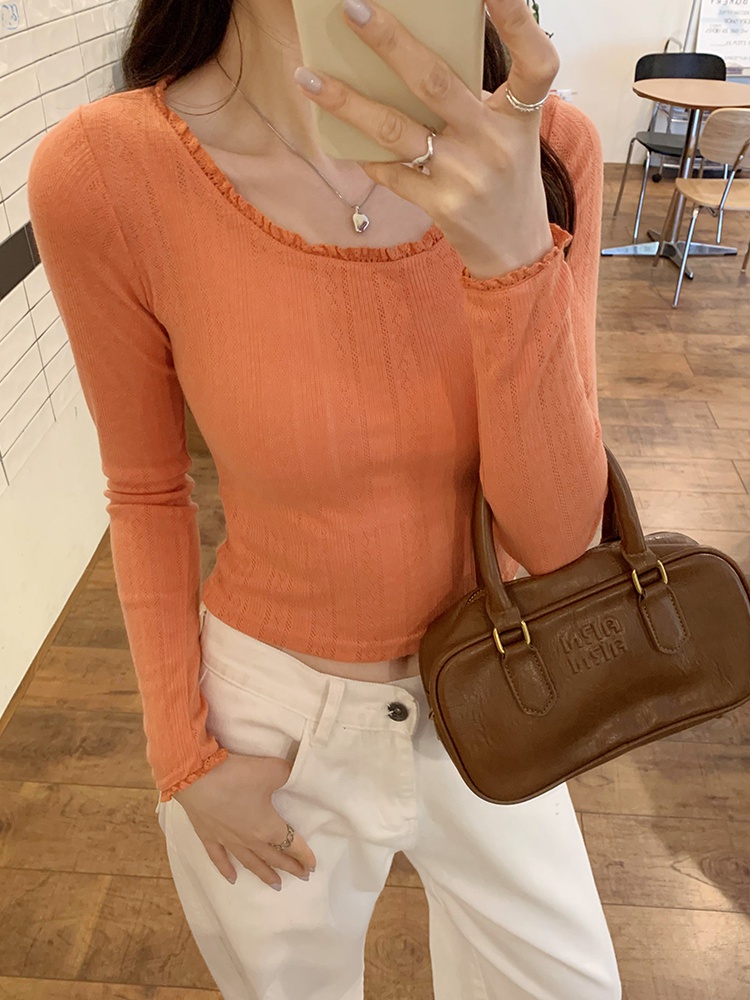 Lace spring and summer tops temperament small shirt