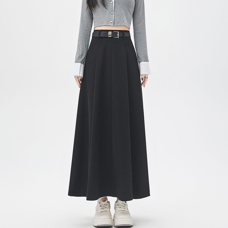 Autumn long skirt high waist business suit for women