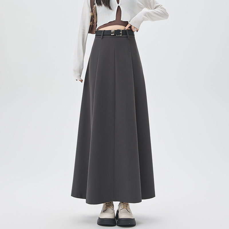 Autumn long skirt high waist business suit for women