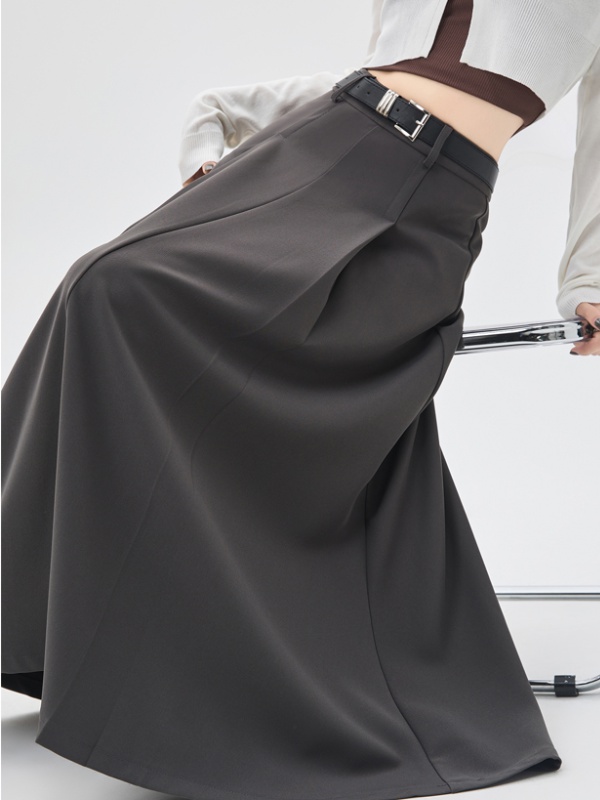 Autumn long skirt high waist business suit for women