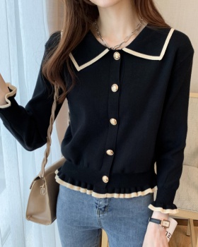 Black sweater small fellow bottoming shirt for women