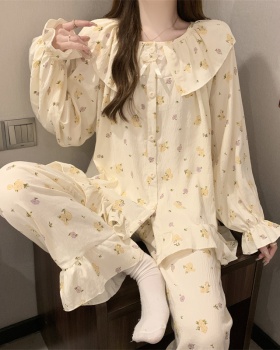 Lovely pajamas homewear cardigan 2pcs set for women