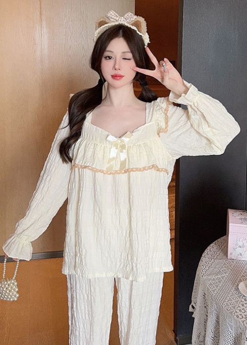 Large yard long pants spring and autumn pajamas for women