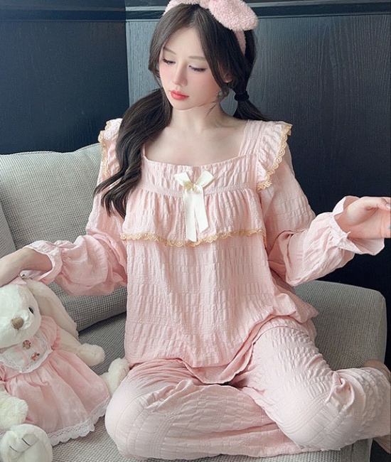 Large yard long pants spring and autumn pajamas for women