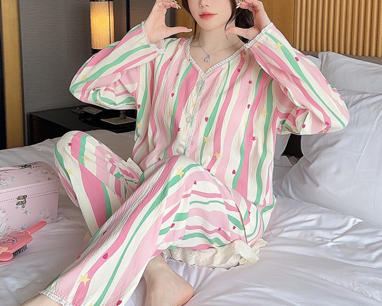 With chest pad pajamas large yard cardigan for women