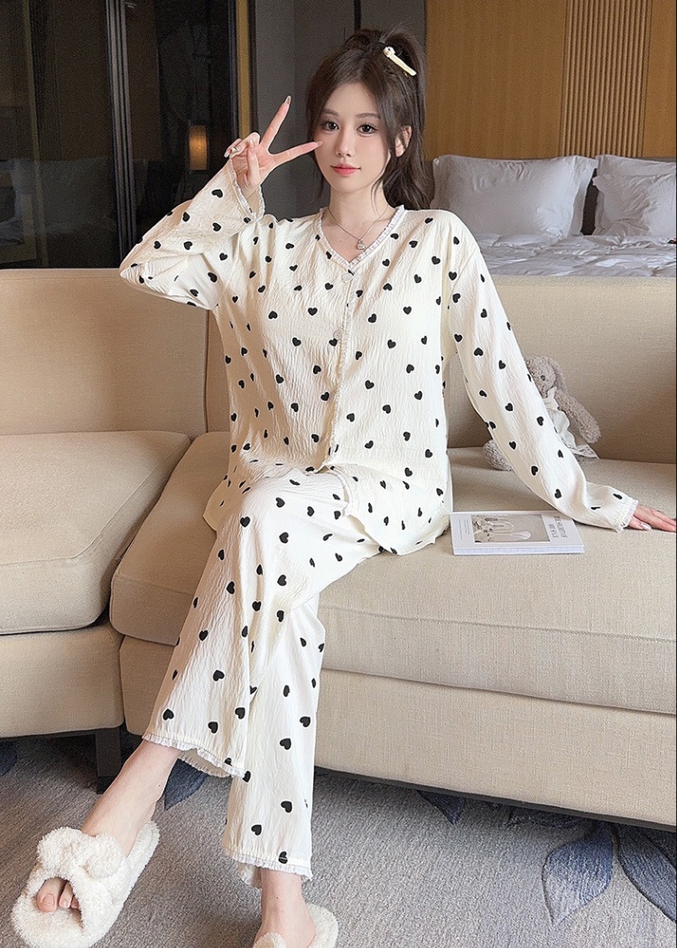 With chest pad pajamas large yard cardigan for women