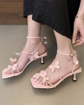 Butterfly high-heeled shoes dream sandals for women