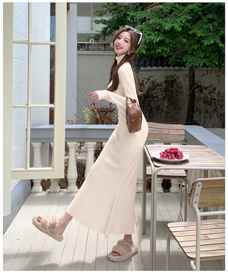 Long autumn and winter dress mermaid long dress for women