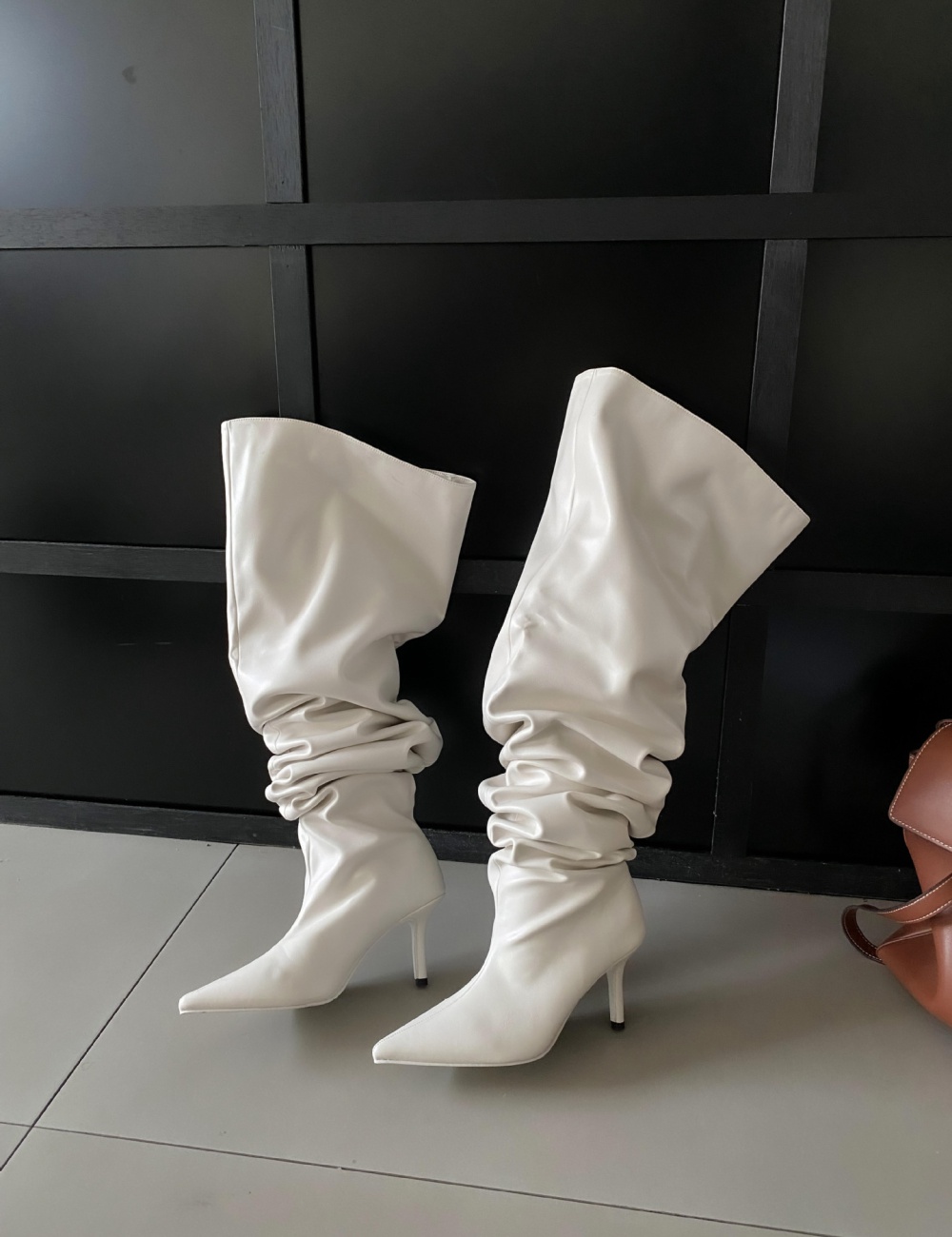 Fashion fine-root thigh boots high-heeled boots for women