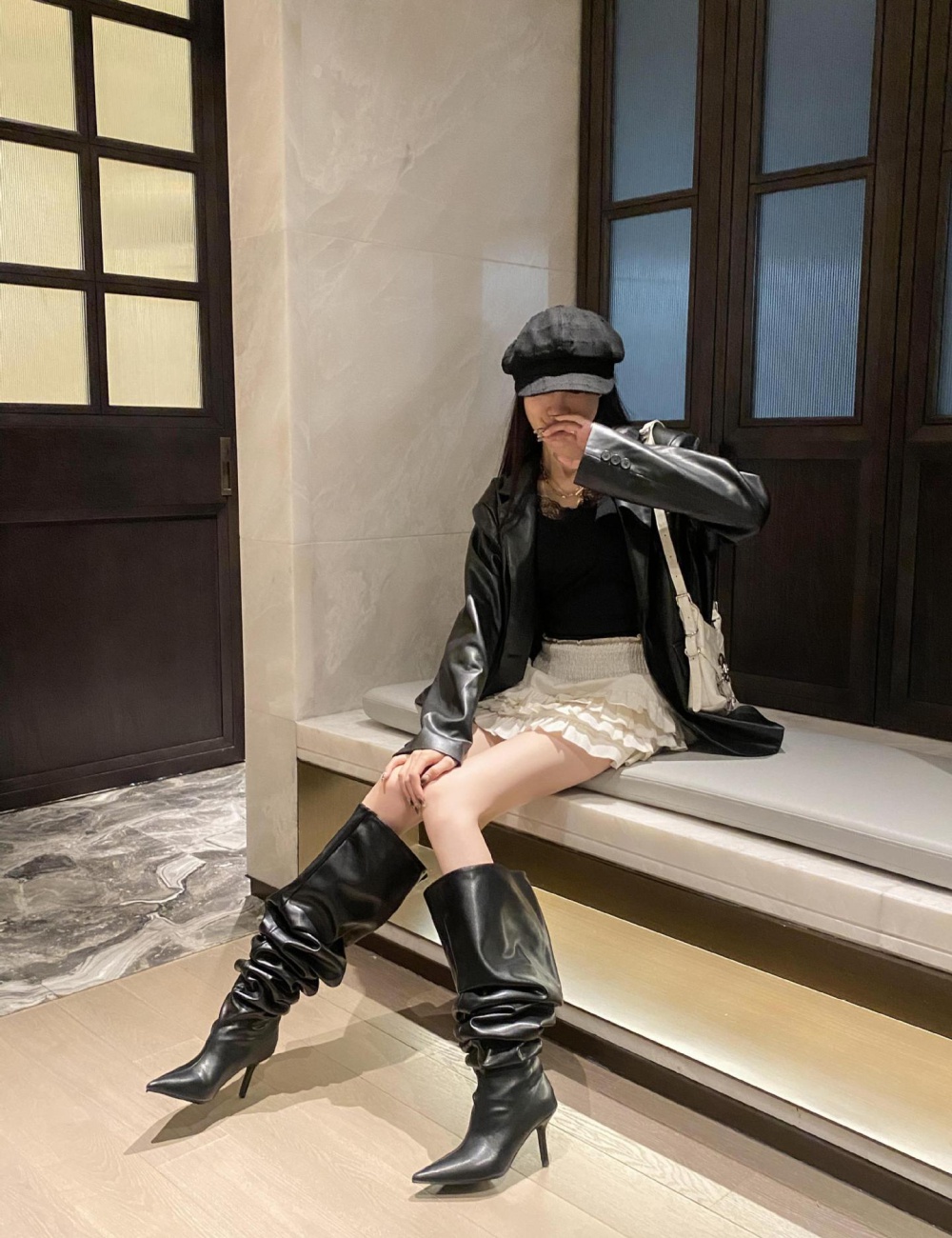 Fashion fine-root thigh boots high-heeled boots for women