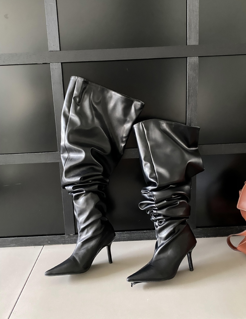 Fashion fine-root thigh boots high-heeled boots for women